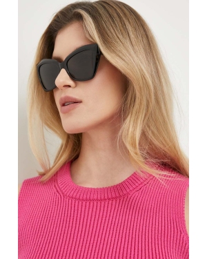 Balenciaga okulary przeciwsłoneczne BB0271S damskie kolor czarny