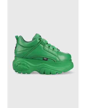 Buffalo sneakersy skórzane 1339-14 2.0 kolor zielony 1533299