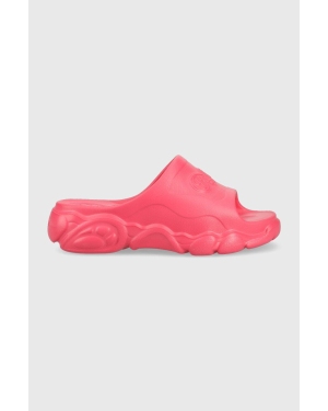 Buffalo klapki Cld Slide damskie kolor różowy na platformie 1622267