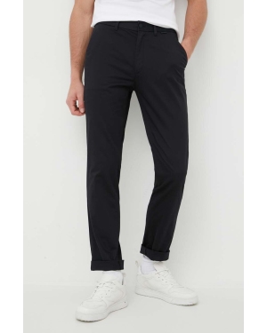 Calvin Klein spodnie męskie kolor czarny dopasowane