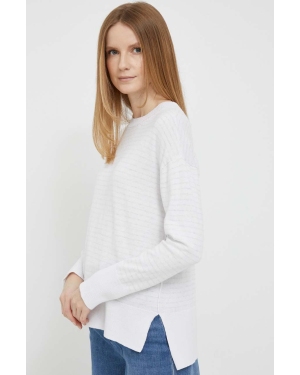 Dkny sweter z domieszką kaszmiru kolor biały lekki