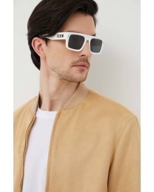 DSQUARED2 okulary przeciwsłoneczne męskie kolor biały