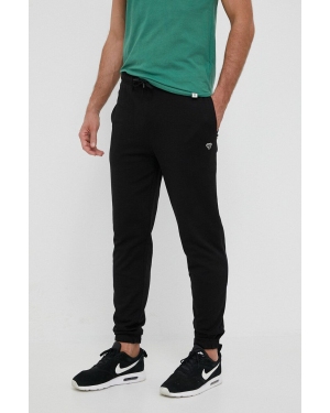 Hummel spodnie dresowe bawełniane kolor czarny z aplikacją