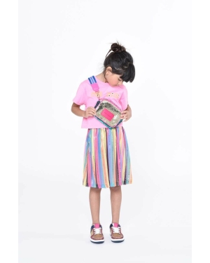 Marc Jacobs t-shirt bawełniany dziecięcy kolor różowy