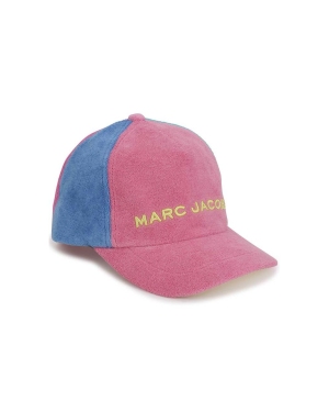 Marc Jacobs czapka bawełniana dziecięca kolor różowy gładka