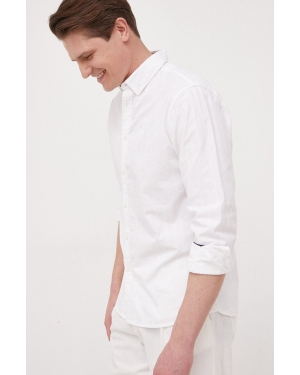 Pepe Jeans koszula bawełniana Lisselton męska kolor biały regular z kołnierzykiem button-down