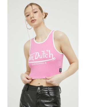 Von Dutch top damski kolor różowy