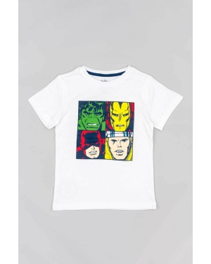 zippy t-shirt bawełniany dziecięcy x Marvel kolor granatowy z nadrukiem