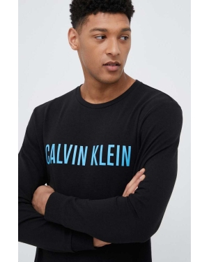Calvin Klein Underwear bluza lounge kolor czarny wzorzysta