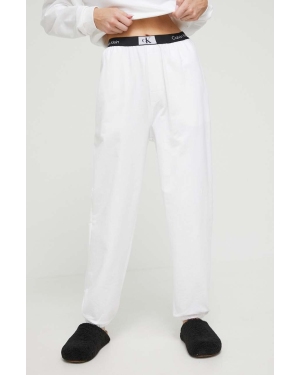Calvin Klein Underwear spodnie bawełniane lounge kolor biały melanżowe