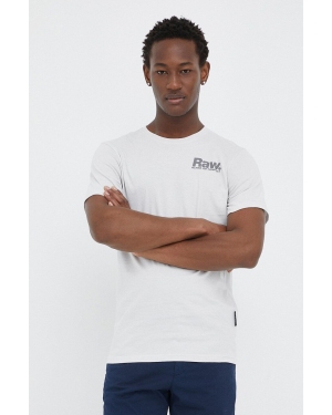 G-Star Raw t-shirt bawełniany kolor biały z nadrukiem