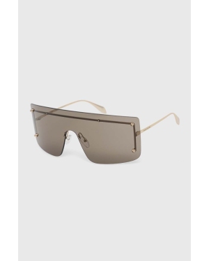 Alexander McQueen okulary przeciwsłoneczne kolor złoty