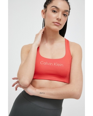 Calvin Klein Performance biustonosz sportowy Essentials kolor pomarańczowy