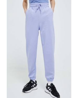 4F spodnie dresowe kolor niebieski gładkie