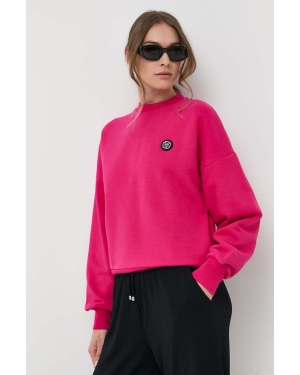 PLEIN SPORT bluza damska kolor różowy z nadrukiem