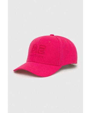 P.E Nation czapka z daszkiem kolor różowy z aplikacją