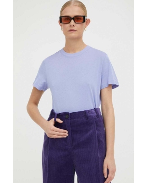 Lovechild t-shirt bawełniany kolor fioletowy