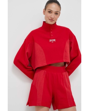 Reebok Classic bluza bawełniana damska kolor czerwony