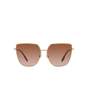 Burberry okulary przeciwsłoneczne ALEXIS damskie kolor beżowy 0BE3143