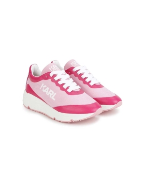 Karl Lagerfeld sneakersy dziecięce kolor różowy