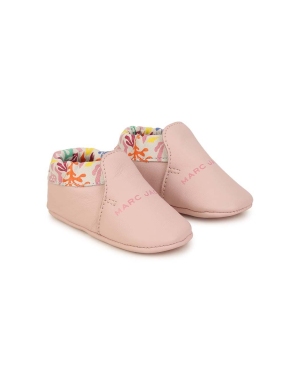 Marc Jacobs buty skórzane niemowlęce kolor różowy