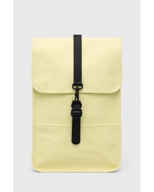 Rains plecak 12800 Backpack Mini kolor żółty duży gładki