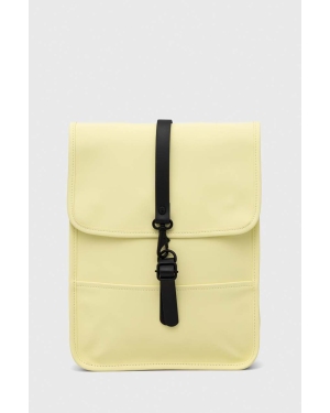Rains plecak 13660 Backpack Micro kolor żółty duży gładki