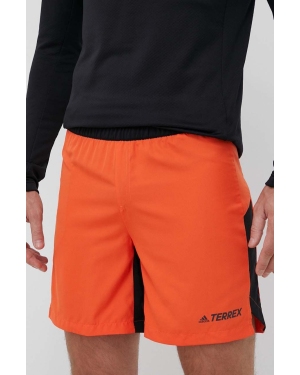 adidas TERREX szorty sportowe męskie kolor pomarańczowy