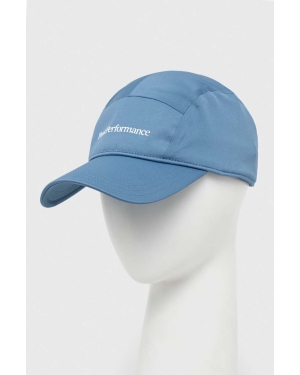Peak Performance czapka z daszkiem Tech Player kolor niebieski z nadrukiem