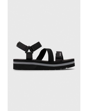 Napapijri sandały Dahlia damskie kolor czarny na platformie NP0A4HKV.041