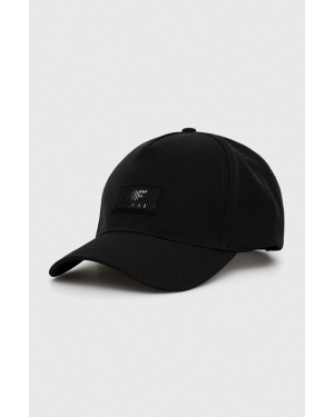 4F czapka z daszkiem kolor czarny z aplikacją