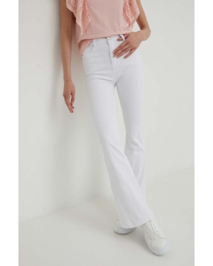 Answear Lab jeansy damskie kolor biały high waist