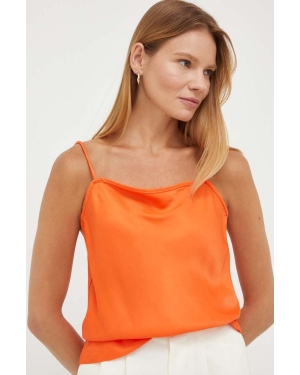 Birgitte Herskind bluzka damska kolor pomarańczowy gładka