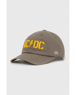 American Needle czapka z daszkiem bawełniana ACDC kolor zielony z aplikacją