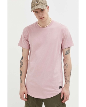 Hollister Co. t-shirt bawełniany kolor różowy gładki