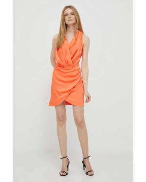 Artigli sukienka kolor pomarańczowy mini prosta
