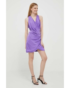 Artigli sukienka kolor fioletowy mini prosta