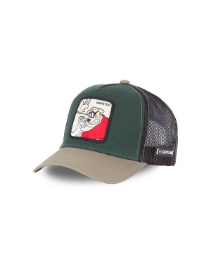 Capslab czapka z daszkiem DISNEY kolor zielony wzorzysta