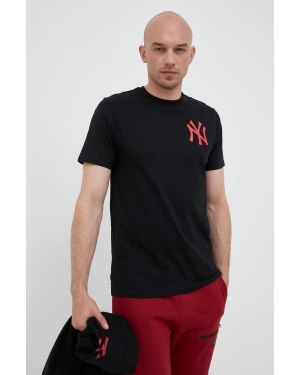 47brand t-shirt bawełniany MLB New York Yankees kolor czarny z nadrukiem