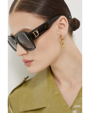 DSQUARED2 okulary przeciwsłoneczne damskie kolor brązowy