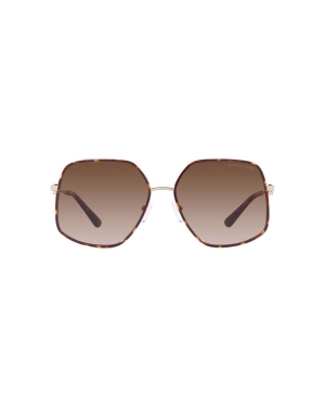Michael Kors okulary przeciwsłoneczne EMPIRE BUTTERFLY damskie kolor brązowy 0MK1127J