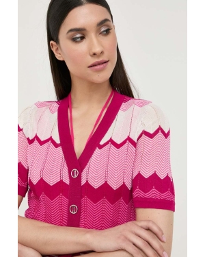 Morgan sweter damski kolor różowy lekki