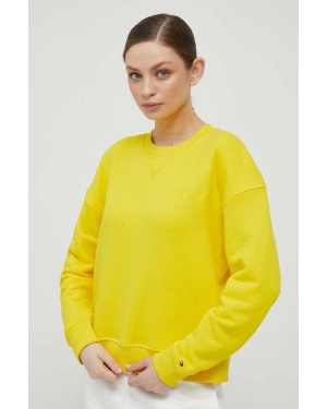 Tommy Hilfiger bluza damska kolor żółty gładka