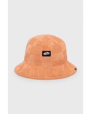 Vans kapelusz bawełniany kolor pomarańczowy bawełniany