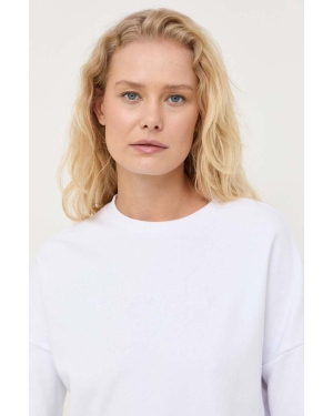 Armani Exchange bluza damska kolor biały gładka