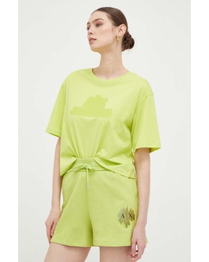 Armani Exchange t-shirt bawełniany kolor zielony