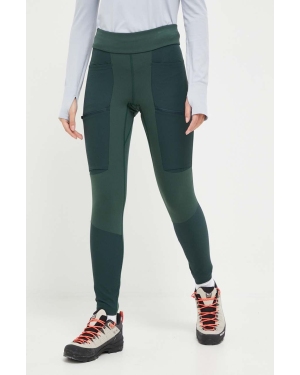 Peak Performance legginsy sportowe Vislight Track damskie kolor zielony