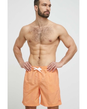 DC szorty męskie kolor pomarańczowy
