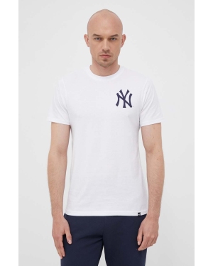 47 brand t-shirt bawełniany MLB New York Yankees kolor biały z nadrukiem