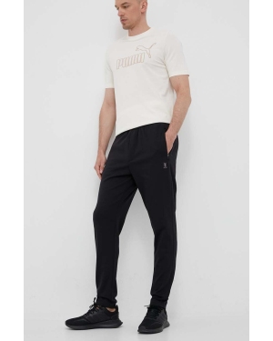 Hummel spodnie dresowe Interval kolor czarny gładkie